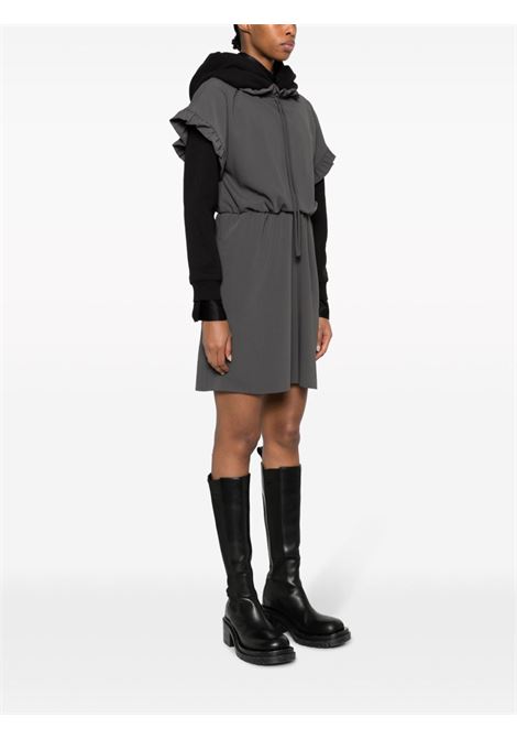 Grey layered hooded minidress - women MM6 MAISON MARGIELA | S62DD0017S37977860